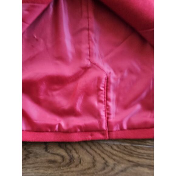 Gap Wool Blend Double-Breasted Peat Coat Youth Girls XL Red Holiday Preppy - Picture 9 of 9
